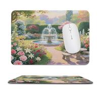 Desk Pad Protector Summer Garden Waterproof Desk Writing Pad with Anti-fray Stitching Non-Slip Rubber Bottom Computer Mouse Pad for Wireless Mouse Office and Home