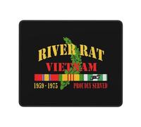Desk Pad River Rat Vietnam Veteran Mouse Mat for Computer 10x12in