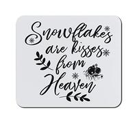 Desk Pad Snowflakes Are Kisses From Heaven Decorations Mouse Pad Travel