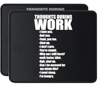 Desk Pad Thoughts During Work Mouse Pad Desk 25x30CM