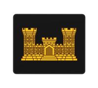 Desk Pad United States Army Engineer Branch Insignia Soft Mouse Pad Waterproof Mice Mat For Home Office Desk 25X30Cm