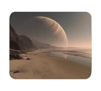 Desk Pad View From The Beach To Planet Stitched Edges Mouse Pad Improves Speed And Precision Gaming Mousepad For Home Office Laptop 25X30Cm