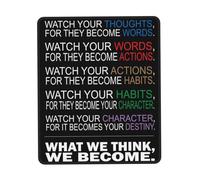 Desk Pad What We Think We Become Mouse Pad Work 25x30CM