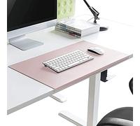 Desk Pad with Fixation Lip, Home Laptop Pad, Non-Slip Writing Desk Blotter Pad, PU Leather Desk Mat, Office Waterproof Mouse Keyboard Pad with Edge Protector
