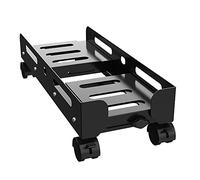 Desk PC Mount, Computer Tower Holder, CPU Steel Rolling Mount For Desktop Tower,With Locking Casters PC Rolling Rack,Adjustable Width,suitable For PC Or Desktop Computer ( Color : Black , Size : 46*(1
