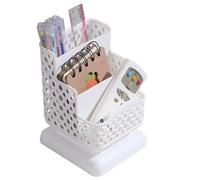 Desk Pen Organizer Desk Pen Holder - With Three Compartments Stationary Organizer,Supplies Storage Box,Storage Organizer,organ