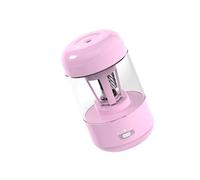 Desk Pencil Sharpener, Rechargeable Auto Feed Device, Type-C Power, Adjustable Tip Control, Transparent Shavings Case