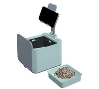Desk Phone Holder | Adjustable and Foldable Stand | Mobile Phone Mount With Bin - For Desk Table Worktop Home Teens Women Men Streaming Video