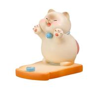 Desk Phone Holder: Cat Figure Tablet Accessories, Stylish Smart Phone Stand, Compact Decorative Phone Stands For Home Living Room