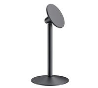 Desk Phone Holder, Rotatable Magnetic Stand, 360° Smartphone Support with Easy Use, Video Recording and Filming Gadget System, Compact Phone Stand with Minimal Design, Desktop Mount for Kitchen