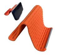 Desk Phone Holder, Silicone Portable Adjustable Bracket, 28 x 13 x 2 cm Device with Secure Grip, Airplane Tablet Stand Gear with Quick Setup, Household Supply Accessory for Home Travel Office Living