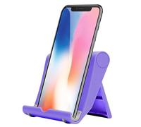 Desk Phone Holder Stand - Table Mount, Device Stand | Adjustable Viewing Cradle with Foldable Angle Bracket and Non-Slip Base Designed to Enhance the Mobile Phone Stand