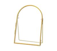 Desk Photo Frame - Metal Arch Holder With Glass Cover - Pressed Flower Display Desk Frame | Ideal For Living Room Bedroom Study Apartment Bedside Parents Women Girls Adults