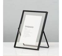 Desk Picture Frames For Office 6x8 Inches Metal Rectangle Photo Frames for Tabletop Display, Vertical, Black