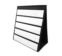 Desk Pocket Chart Tent for Sentence Strip Pocket Chart Calendar Desktop Sentence Strips File Holder with Cards Desktop for Classroom Stand Tent Calendar Word Building