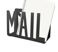 Desk Post , Mail for Desk, Mail , Letter Holder, Cut-Out Mail Design Storage Shelf, Metal Envelope Holder, Letter Sorter for Bill Envelopes