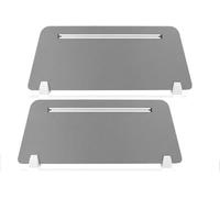 Desk privacy panel，Acoustic Desk Privacy Divider 2 Pack - Noise Reducing Office Partition Panels, Visual Distraction Shield, Slotted Screen (Gray 90x30cm) for Enhanced Focus and Privacy
