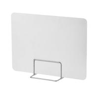 Desk privacy panel，Foldable Acrylic Desk Divider - Privacy Screen with Stable Base for Office, Library & Classroom - Reduces Visual Distractions (White, H40*L50CM)
