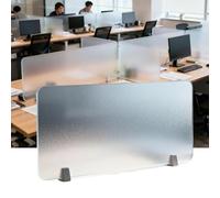 Desk privacy panel，Freestanding Acrylic Desk Divider - Privacy Screen for Office, Classroom & Study, 23.6x15.7in, Reduces Distractions, Enhances Focus, Modern Minimalist Design (1-Piece)