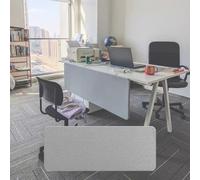 Desk Privacy Panel, Office Partition Under-Desk Screen with Punch-Free Installation, Customizable Width up to 63", Tackable Fabric(60cm/23.6in,150cm/59in)