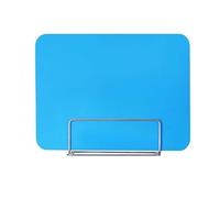Desk privacy panel，Portable Acrylic Privacy Screen Divider for Office & Home, Frosted Tabletop Partition, Noise Reduction Desk Shield, Stable Base with Rubber Pads, Blue, 400x400mm