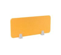 Desk privacy panel，Portable Desk Divider with Clips, Lightweight Privacy Screen for Students, Noise-Reducing Partition Board with Aluminum Clamps, 30x80cm Yellow Study Space Organizer, Focus