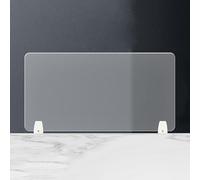 Desk privacy panel，Portable Frosted Acrylic Desk Divider - Noise Reduction & Visual Privacy Partition for Home, Office, Study - Easy Setup, Durable Space Organizer (L 50*W 40cm)