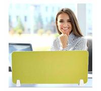 Desk privacy panel，Removable Desk Divider with 2 Clips - Flexible Partition for Students & Classrooms, Green 60x30cm - Enhance Focus & Organization in Study & Workspaces, Teacher Supplies