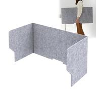 Desk Privacy Panel Set, Desk Divider Privacy Screen Sound Absorbing, Reduce Noise And Visual Distractions, 60 80 100 120CM Large Cubicle Soundproof Partition For Office Students Home(Greys,80cm)