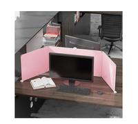 Desk privacy panel，Transparent Desk Privacy Divider - Removable Anti-Droplet Partition, No Punching Required, Sunshade for Work & Study, Pink, 30x40CM, Effective Privacy Protection