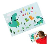 Desk Protector Mat - Colorful Cartoon Waterproof Table Cover | Student School Organizer Desk Decor for Mousepad Home School Studio, Durable PVC Spill-Proof, Non-Slip Easy Clean