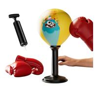 Desk Punching Bag: 7 x 16 Inch Stress Relief Punching Bag Desk Toy Reaction Training Exercise Bag with Super Suction for Bedroom Room
