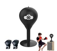 Desk Punching Bag: Tool For Ventilating Anger And Heavy Duty Spring Reflex Ball, 40X7.7cm Table Training Kit With Gloves, Velocid Boxing Equipment