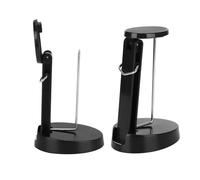 Desk Receipt Holder, Bill Fork Ticket Spike, Black Restaurant Check Spindle with Safety Cap and Base for Restaurant Kitchen Office Desktop
