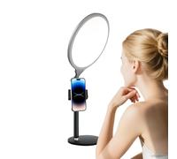Desk Ring Light Full-Screen LED with Phone Holder Portable
