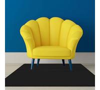 Desk Rolling Chair Mat 55 x 95 cm Easy Glide and Clean Non Slip Computer Chair Mat Easy Flat for Office on Wooden Tile Floor, Black