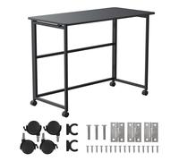 Desk Rolling Desk Rolling Table Folding Beard Table Black 100x50 cm