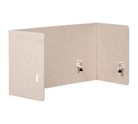 Desk Screen SOLOA 210 x 61 cm Beige