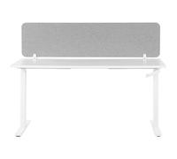 Desk Screen WALLY 120 x 40 cm Light Grey