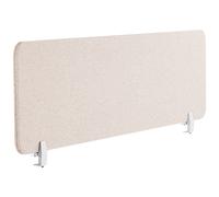 Desk Screen WALLY 160 x 40 cm Beige