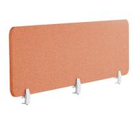 Desk Screen WALLY 180 x 40 cm Light Red