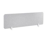 Desk Screen ZIGGY 160 x 40 cm Light Grey