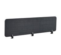 Desk Screen ZIGGY 180 x 40 cm Dark Grey