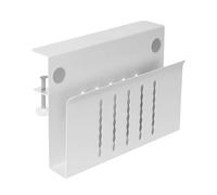 Desk Side Laptop Holder,Aluminum Alloy Vertical Laptop Stand | No Drilling Floating Stand, Under Desk Clamp on Organizer Shelf for Tablet, Notebooks