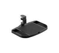 Desk Side Storage - Clamp On The Desk | Nightstand Tray | Adjustable Space-Saving Holder Shelf | Disadvantage For College Room, Premium Table (Black) For The First Of The