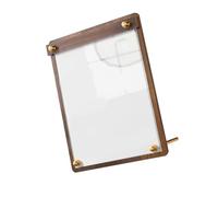 Desk Sign Display Stand Clear Acrylic Counter Frame for Printed Cards Reception Messages Table Information Points Countertop Sign Holder Service Card Display Desk Notice Frame Reception Stand Cafe
