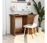 Desk Smoked Oak 100x50x76 cm Engineered Wood Berkfield Home Brown One Size