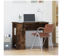 Desk Smoked Oak 100x55x75 cm Engineered Wood Spacious Storage Office Gaming Desk