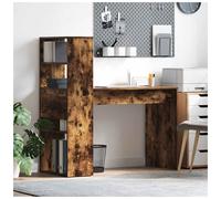 Desk with Shelf with Storage Engineered Wood Study Modern Writing Home vidaXL