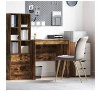 Desk Smoked Oak 80x50x76cm Engineered Wood Compact Writing Table for Home Office